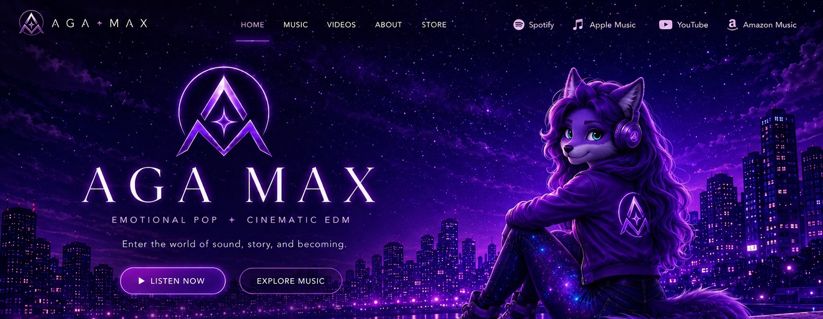 Aga Max official homepage preview
